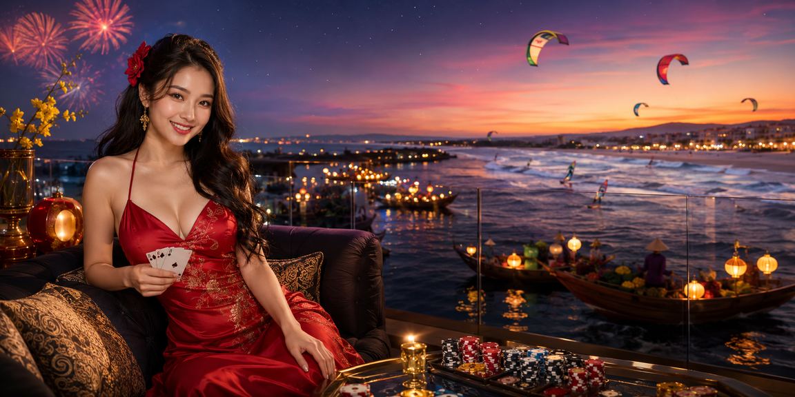 Người dùng chơi bài trong không khí lễ hội Tết tại Mũi Né với tinh thần giải trí vui vẻ có kiểm soát